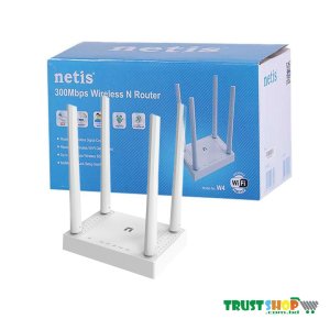 Netis W4 300Mbps Enhanced 4 Antenna Router White