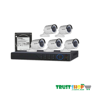 HIKVISION 5 unit 1080P night vision security cc camera Package HIKVISION 5 unit 1080P night vision security cc camera Package
