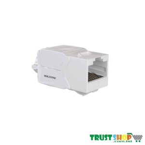 SOLITINE SOL-6A-F180B CAT6A Keystone Modular Jack